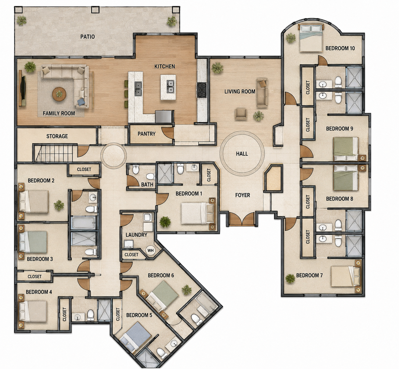 Legacy Ridge North Geronimo residence floor plan showing all rooms and layout